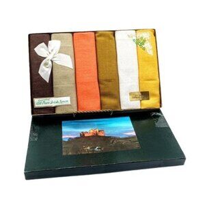 Set of 6 Irish Linen 17x17 Napkins - Assorted Colors (NIB)